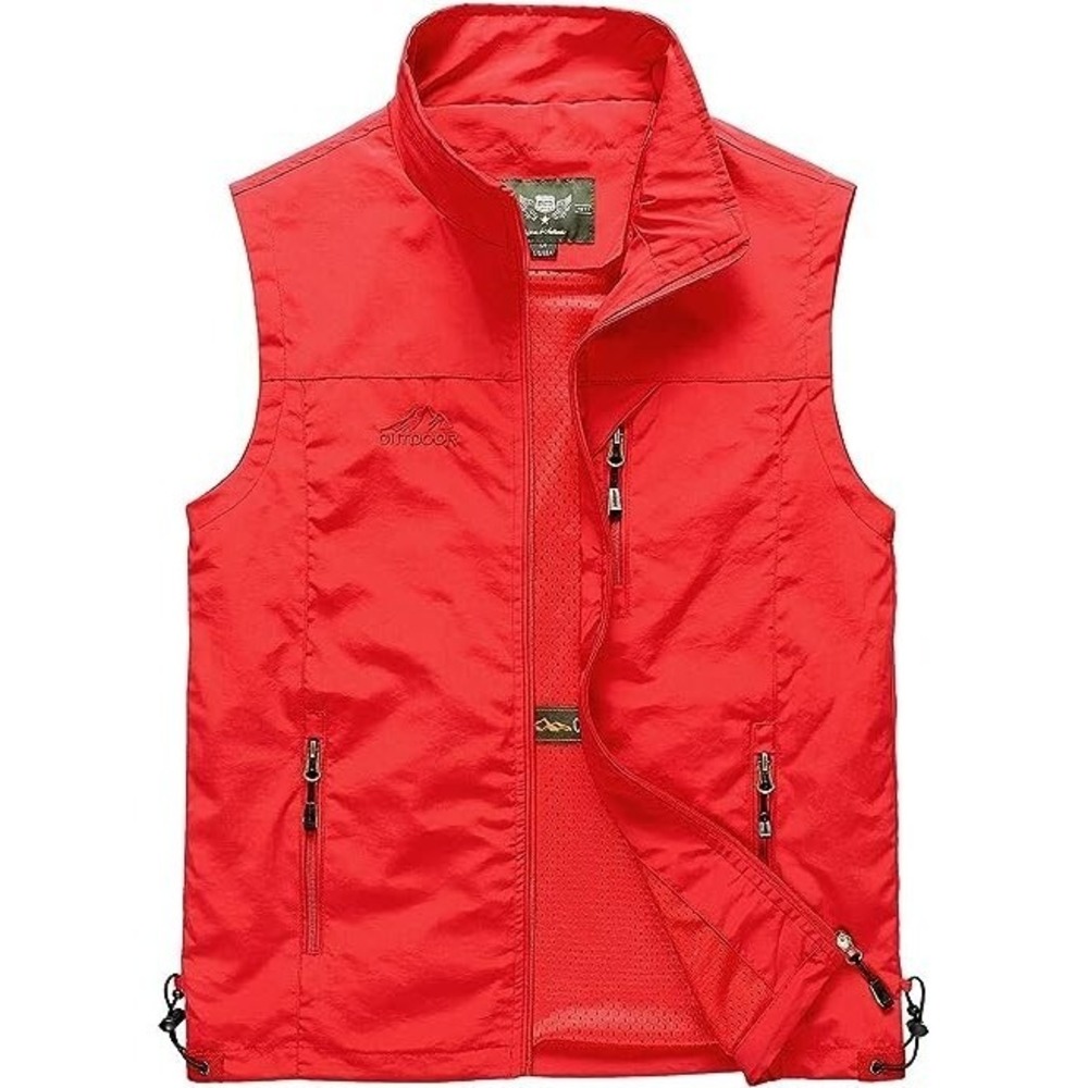 Hixiaohe Men's Causal Lightweight Outdoor Vest Fishing Work Travel‎ Vest (Small)